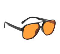 Retro Polarised Sunglasses for Women Men Oversized Vintage 70s Pilot Sunglasses Large Frame Classic Double Bridge Retro Glasses Anti UV400