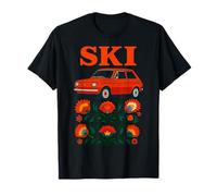 Retro Polish Car Folk Art SKI Slavic Roots Pride T-Shirt