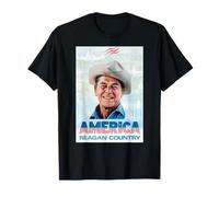 Retro Political Poster 80s Ronald Reagan Country Patriotic T-Shirt