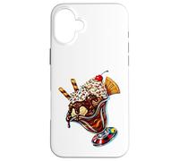 Retro Pop Art s Malt shop Dessert s Hot Fudge Case for iPhone 16 Plus