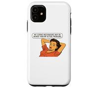 Retro Pop Art Sarcasm, Funny Adulting Quote, Coping Humor Case for iPhone 11