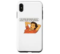 Retro Pop Art Sarcasm, Funny Adulting Quote, Coping Humor Case for iPhone XS Max