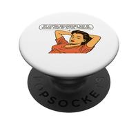 Retro Pop Art Sarcasm, Funny Adulting Quote, Coping Humor PopSockets Adhesive PopGrip