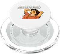 Retro Pop Art Sarcasm, Funny Adulting Quote, Coping Humor PopSockets PopGrip for MagSafe