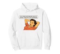 Retro Pop Art Sarcasm, Funny Adulting Quote, Coping Humor Pullover Hoodie