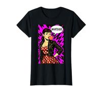 Retro Pop Art Vintage Style Woman with Bubble Gum Whatever. T-Shirt