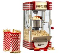 Retro Popcorn Machine Hot Air Electric Healthy Snack Maker Cooks Professional