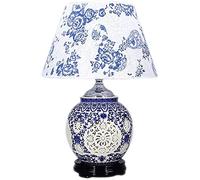 Retro Porcelain Desk Lamp - Creative E27 Table Lamp for Bedroom & Living Room - Unique Decorative Lighting for Home Decor & Weddings - Stylish Ceramic Bedside Light