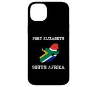 Retro Port Elizabeth South Africa Distressed Africa Flag Case for iPhone 14 Plus
