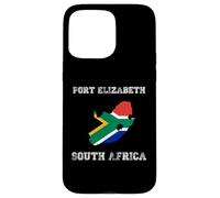 Retro Port Elizabeth South Africa Distressed Africa Flag Case for iPhone 15 Pro Max