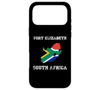 Retro Port Elizabeth South Africa Distressed Africa Flag Case for iPhone 17 Pro Max
