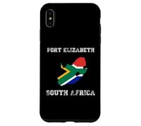 Retro Port Elizabeth South Africa Distressed Africa Flag Case for iPhone XS Max
