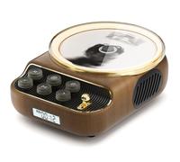 Retro Portable CD Player with Bluetooth Speakers, FM Radio, Night Light, LCD Display, 4000 mAh Battery, Vintage Radio, Built-in Dual Speaker, Supports USB/AUX/Type-C for Home, Gifts