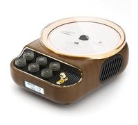Retro Portable CD Player with Speakers, FM Radio for Home, Bluetooth 5.4 | CD Players with LCD Display, 4000 mAh Battery, Built-in Dual 10W Stereo Speakers, Supports USB/AUX/Type-C
