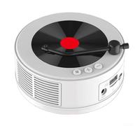Retro Portable FM Radio for MINI Vinyl Record Player with Built-in Speaker Blue-tooth Sound Speaker Support AUX/USB/TF Multi-functional Music Player for Home