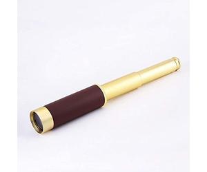 Retro Portable Outdoor Monocular, HD Captain's Single Telescope, High Power Single Tube Pocket Telescope, Day Night Vision Travel Camping