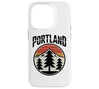 Retro Portland Sunset Mountain Design Vintage Oregon Forest Case for iPhone 14 Pro