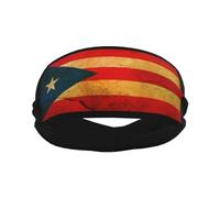 Retro Porto Rico Flag Women Men Head Bands Non-Slip Sweat Bands Quick-Dry Headband For Running Exercise Workout