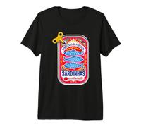 Retro Portuguese Sardine Can Wind Up Fish Premium T-Shirt