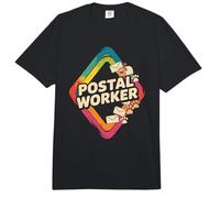 Retro Postal Worker Delivering Mail on the Daily Route Comfort Colors Adult Heavyweight T-Shirt