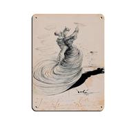 Retro Poster of Two Dancers Tin Sign Vintage Metal Pub Club Cafe Bar Home Wall Art Decoration Poster Retro 12x16inch(30x40cm)