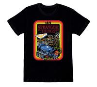 Retro Poster T-Shirt Stranger Things Black XL