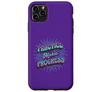 Retro Practice Makes Progress Improvement Over Perfection Case for iPhone 11 Pro Max