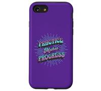 Retro Practice Makes Progress Improvement Over Perfection Case for iPhone SE (2020) / 7/8