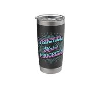 Retro Practice Makes Progress Improvement Over Perfection Stainless Steel Insulated Tumbler