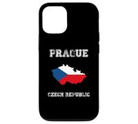 Retro Prague Czech Republic Distressed Czech Republic Flag Case for iPhone 12/12 Pro