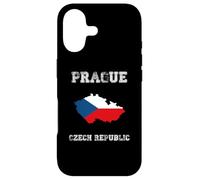 Retro Prague Czech Republic Distressed Czech Republic Flag Case for iPhone 17