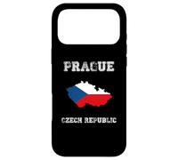 Retro Prague Czech Republic Distressed Czech Republic Flag Case for iPhone 17 Pro Max