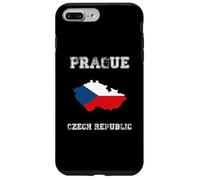 Retro Prague Czech Republic Distressed Czech Republic Flag Case for iPhone 7 Plus/8 Plus