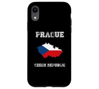 Retro Prague Czech Republic Distressed Czech Republic Flag Case for iPhone XR