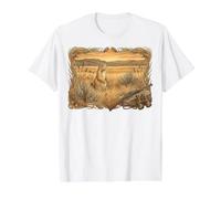 Retro Prairie Dog Hunting Value Graphic T-Shirt, Men, White, M