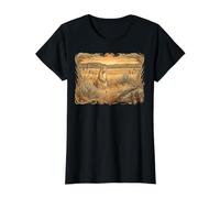 Retro Prairie Dog Hunting Value Graphic T-Shirt, Women, Black, M