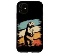 Retro Prairie Dog Prairie Rodent Case for iPhone 11