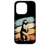 Retro Prairie Dog Prairie Rodent Case for iPhone 15 Pro