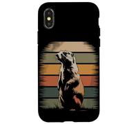 Retro Prairie Dog Prairie Rodent Case for iPhone X/XS