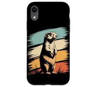 Retro Prairie Dog Prairie Rodent Case for iPhone XR