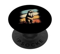 Retro Prairie Dog Prairie Rodent PopSockets Adhesive PopGrip