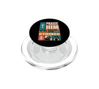 Retro Praise Him with The Strings Psalm150:4 Christian Music PopSockets PopGrip for MagSafe
