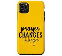 Retro Prayer Changes Things - Inspirational Christian Faith Case for iPhone 11 Pro Max