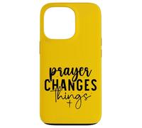 Retro Prayer Changes Things - Inspirational Christian Faith Case for iPhone 13 Pro