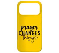 Retro Prayer Changes Things - Inspirational Christian Faith Case for iPhone 17 Pro Max