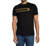 Retro Print Ringer T-Shirt Black 3XL