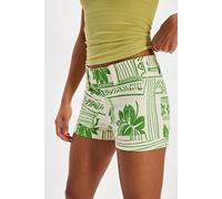 Retro Printed Mini Short at Free People in Green Combo, Size: Small - female