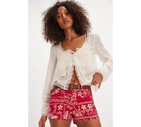 Retro Printed Mini Short at Free People in Red Combo, Size: Small - female