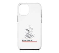 Retro Printer In Love With The Past (Construction Graphic) Case for iPhone 12/12 Pro