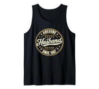 Retro Proud Awesome Husband Since 1987 39th Anniversary Tank Top